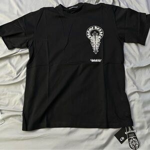 Men’s Black Chrome Heart T